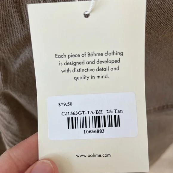 Bohme Tan Barrel Jeans - Picture 3 of 3